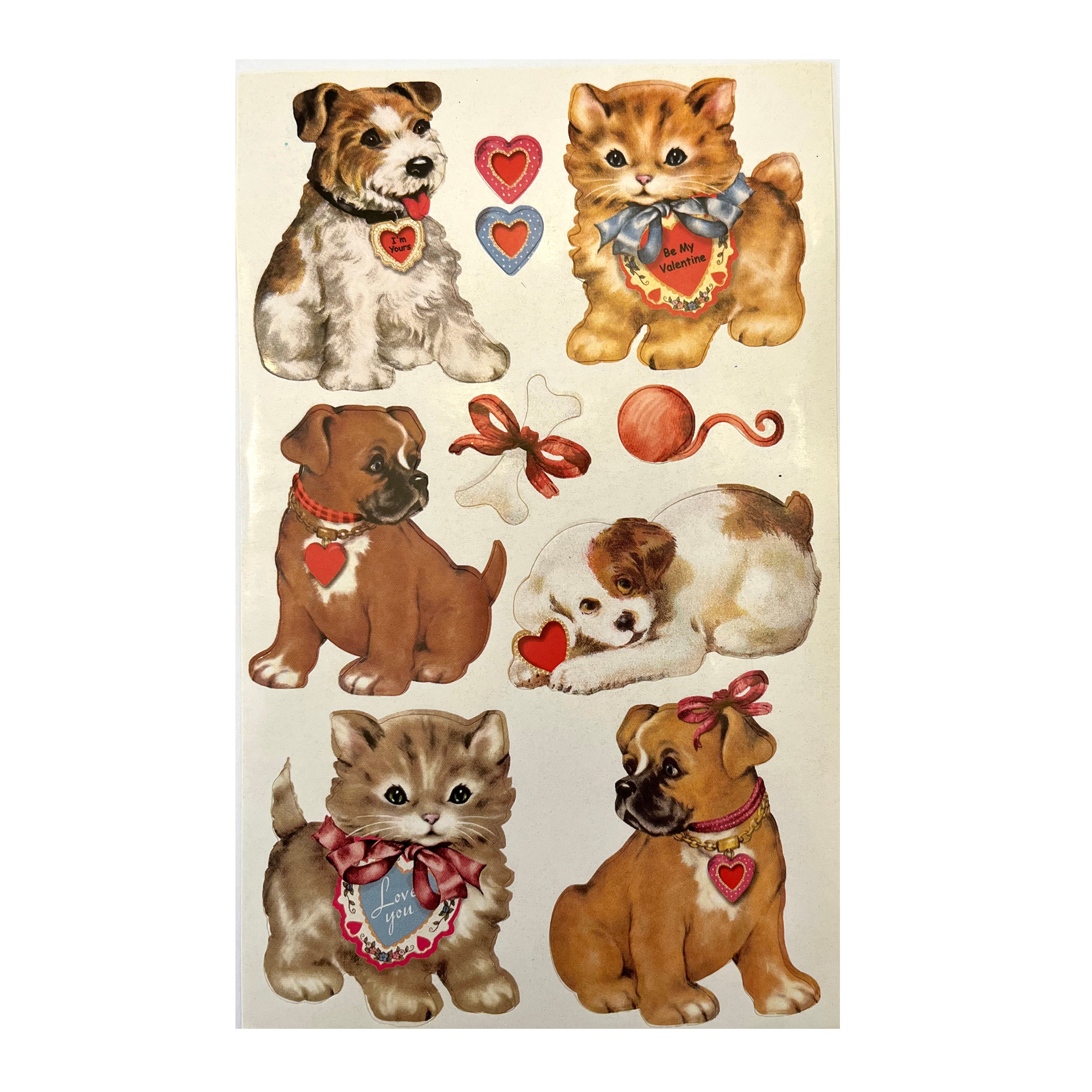GIFTED LINE: Valentine's Puppies and Kittens Stickers – Sticker