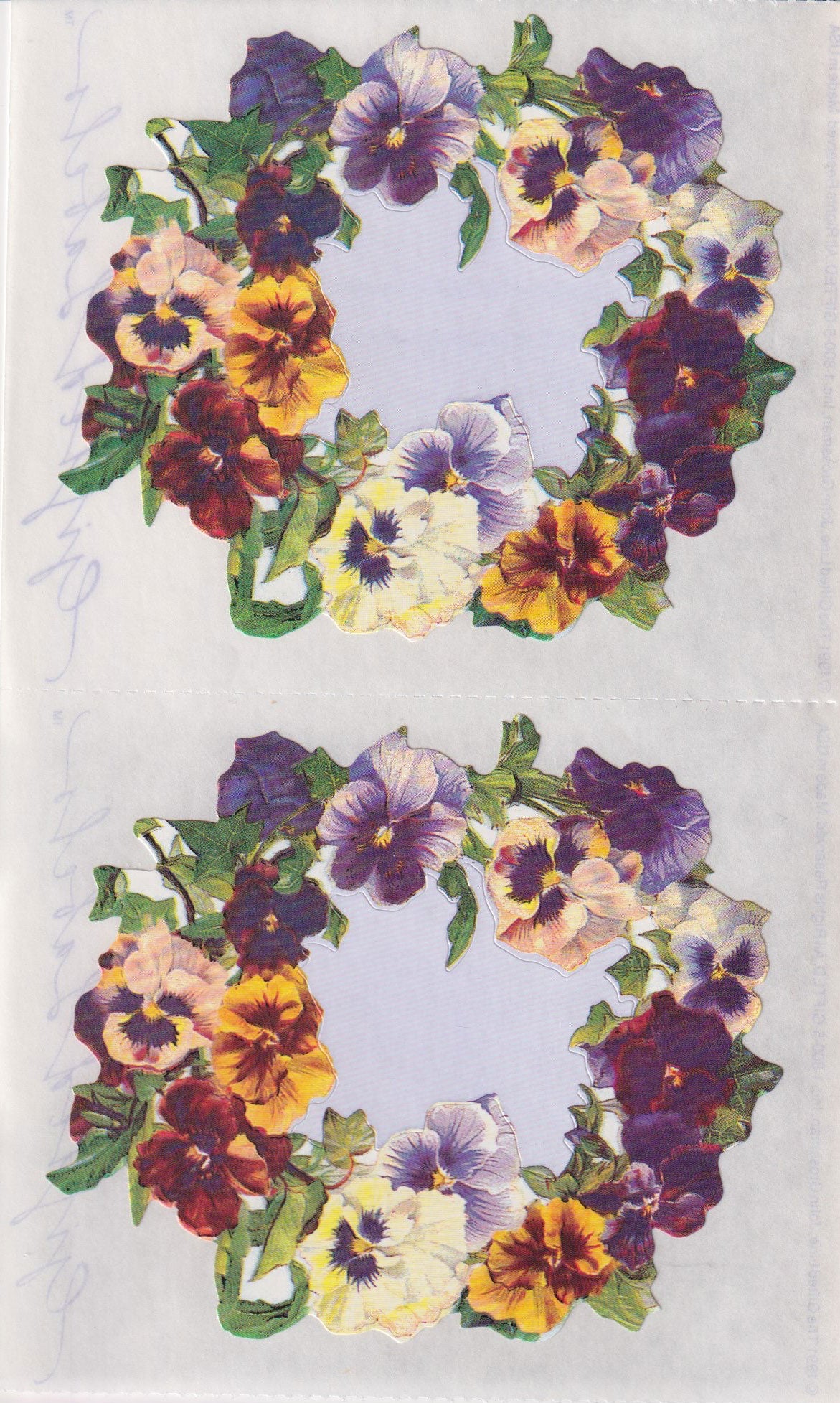 GIFTED LINE: Pansy Great wreath Stickers