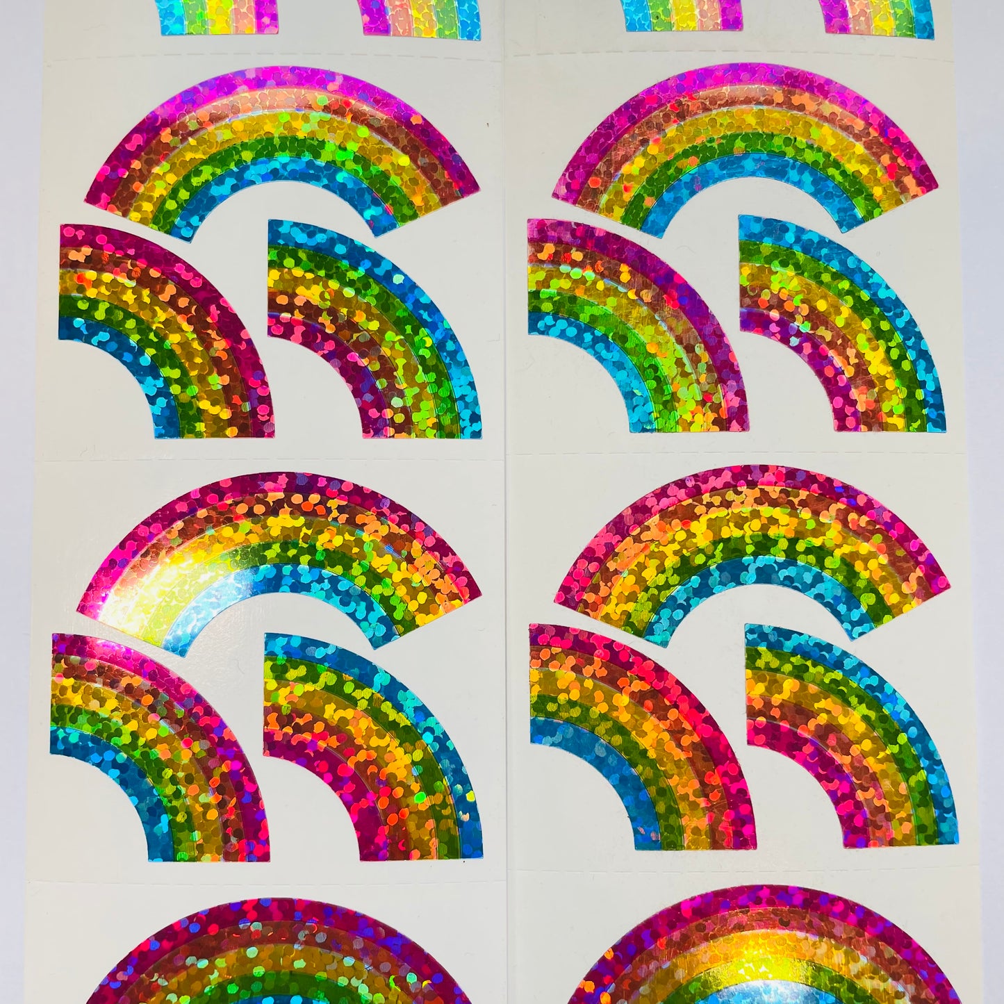 HAMBLY: Rainbow glitter stickers