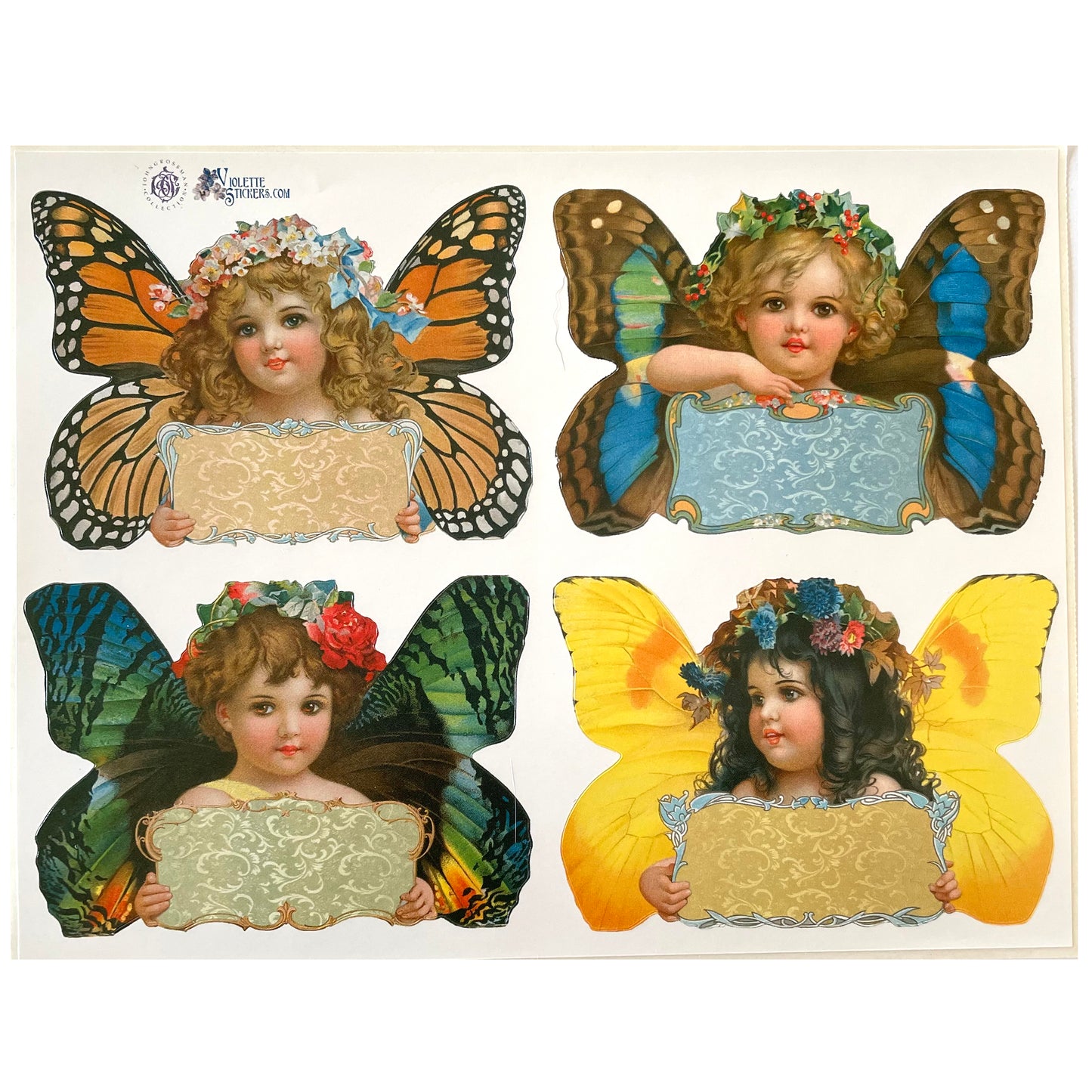 Violette: 6" x 8" Victorian Label Stickers