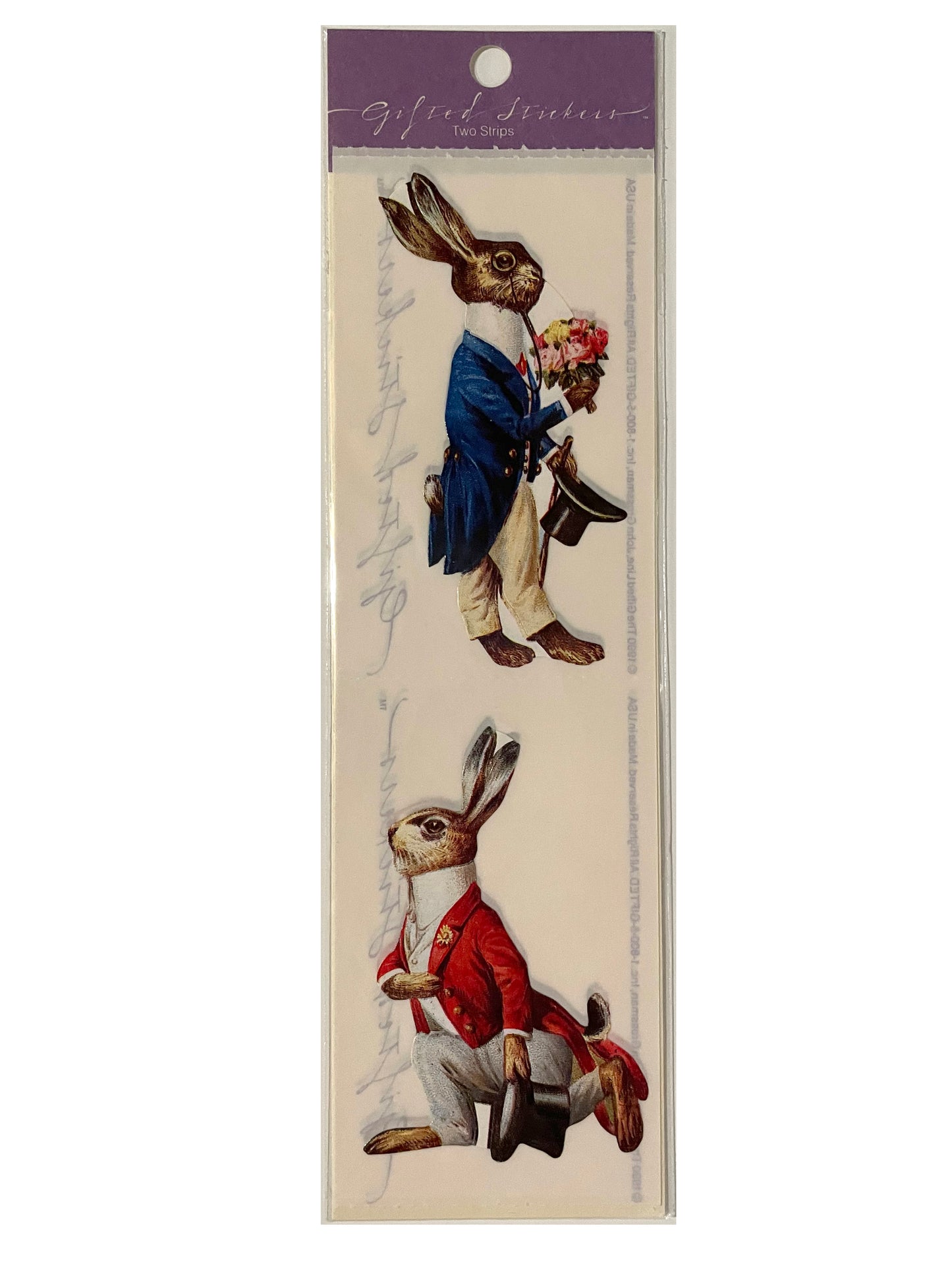 GIFTED LINE: Strips - English Rabbits Stickers