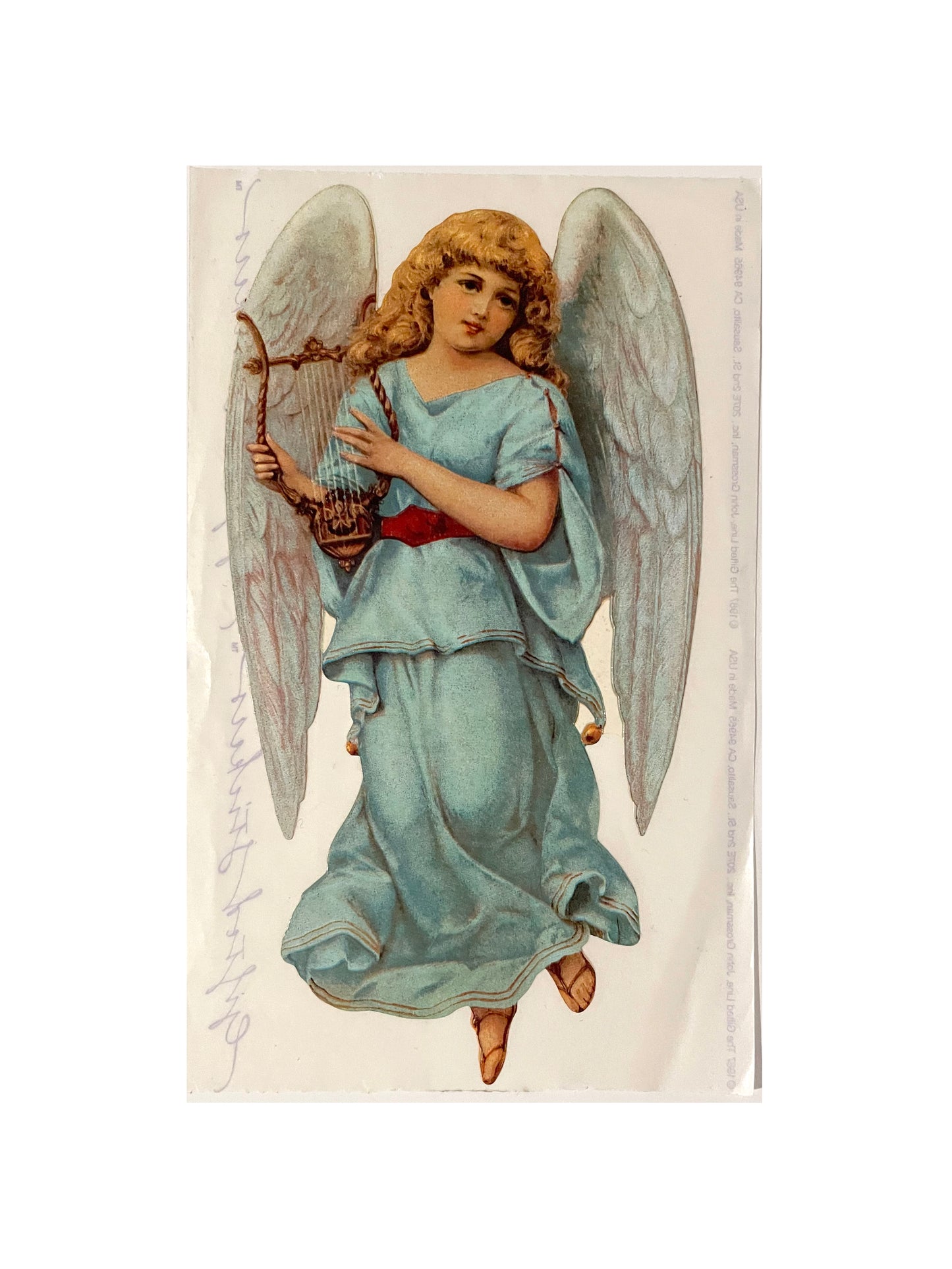 GIFTED LINE: XL Blue Angel Sticker