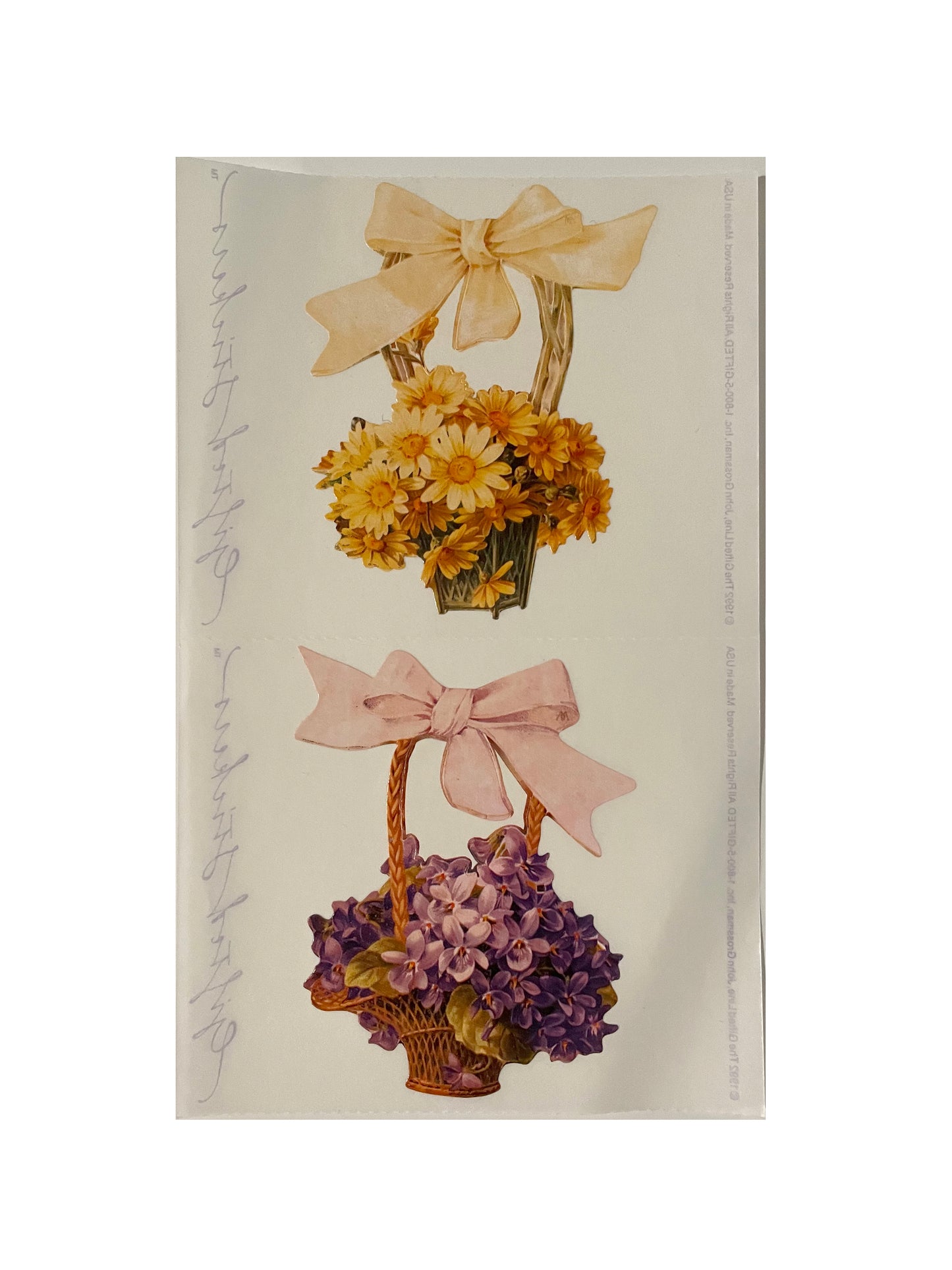 GIFTED LINE: May Day Flower Baskets Stickers