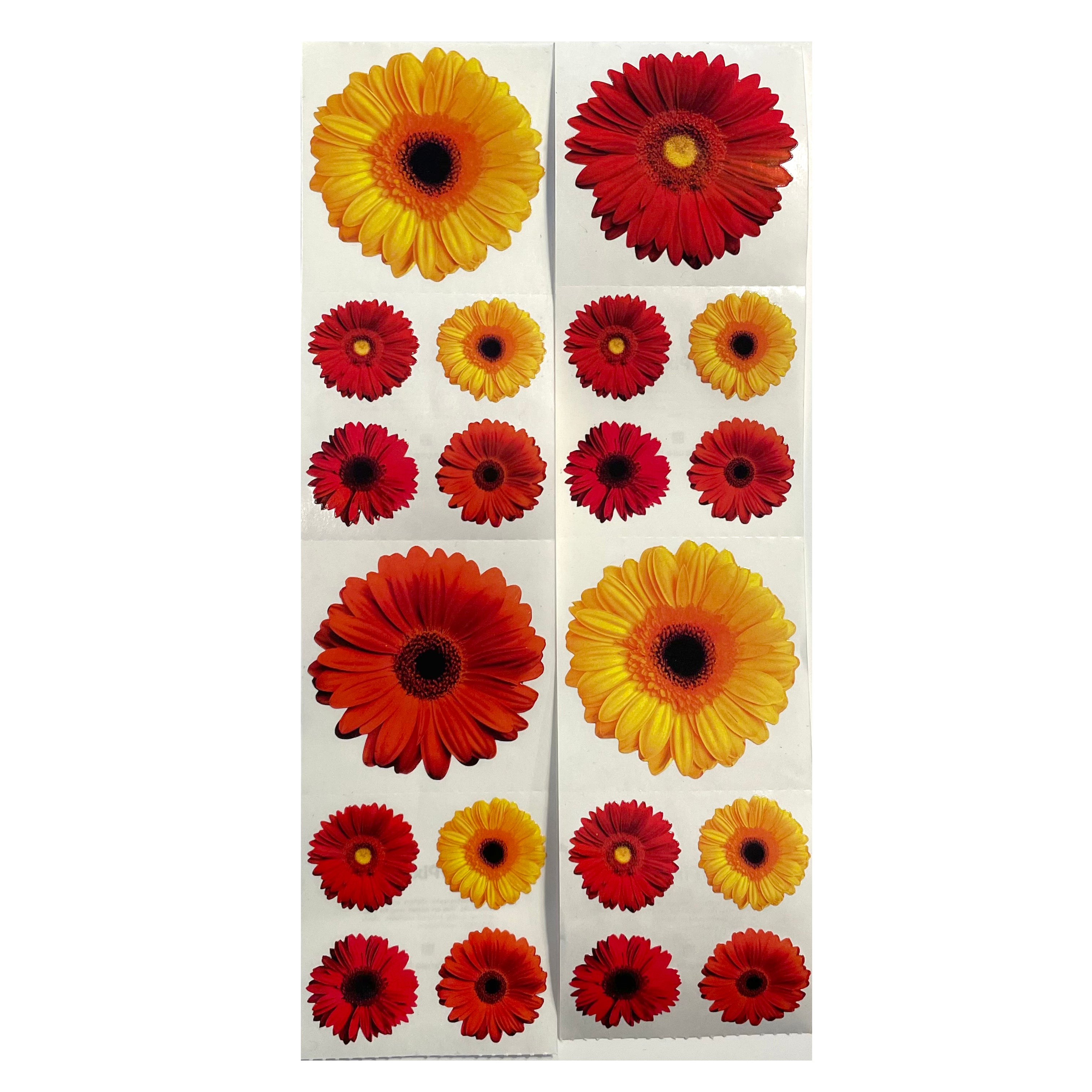 12 Packs: 12 ct. (144 total) Gerbera Daisy Stickers by