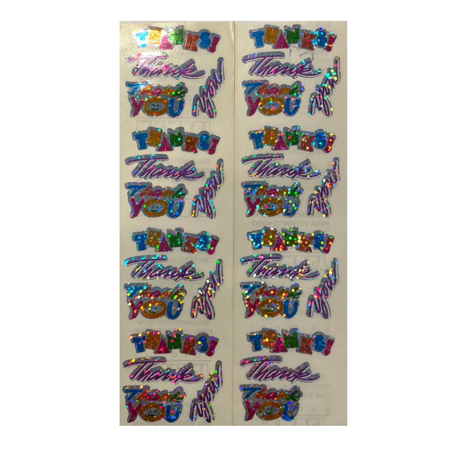 HAMBLY: Thank you! glitter stickers