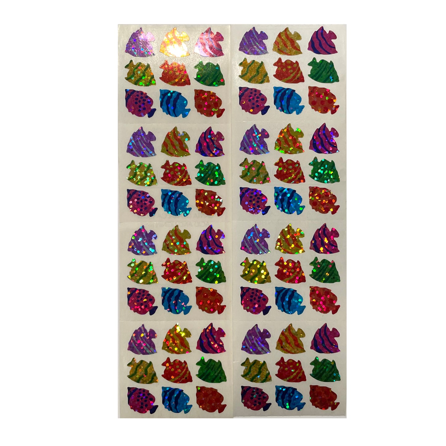 HAMBLY: Micro Angel Fish glitter stickers