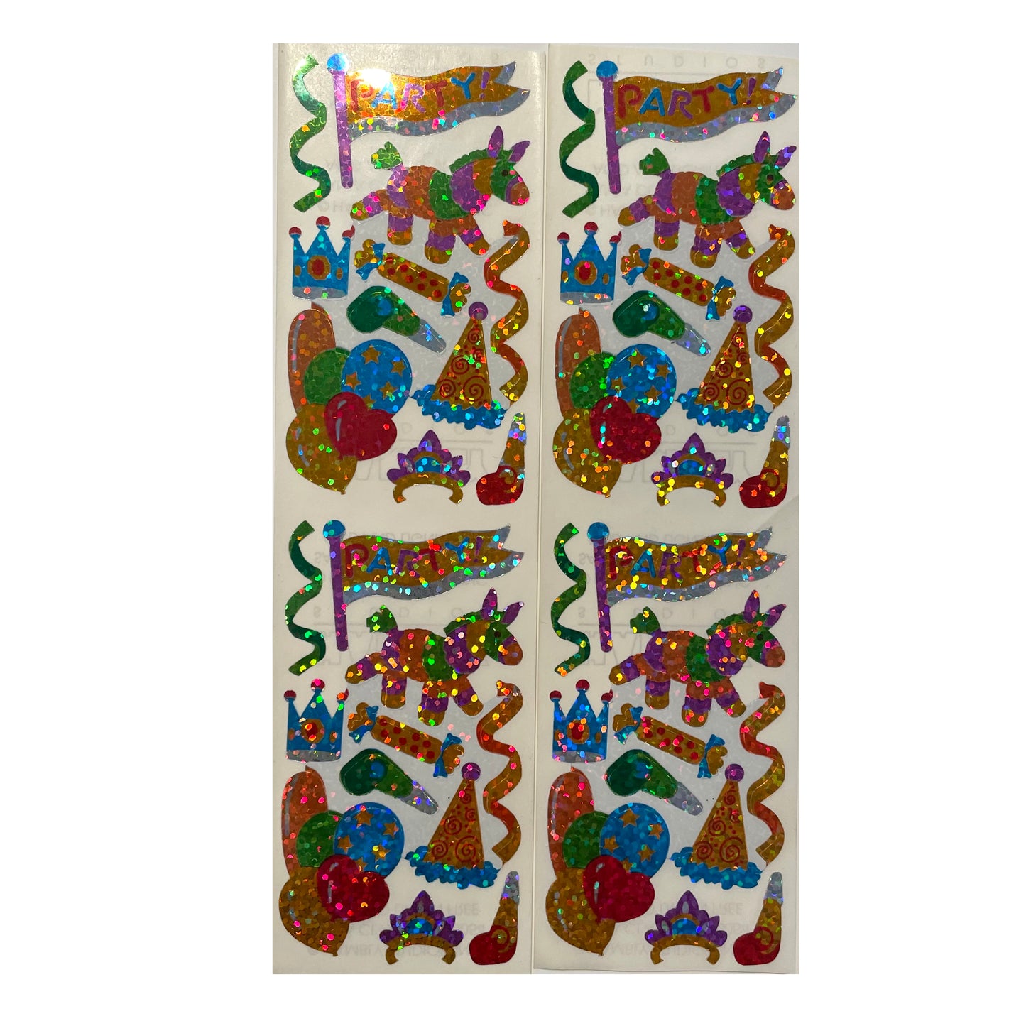 HAMBLY: Piñata Party glitter stickers