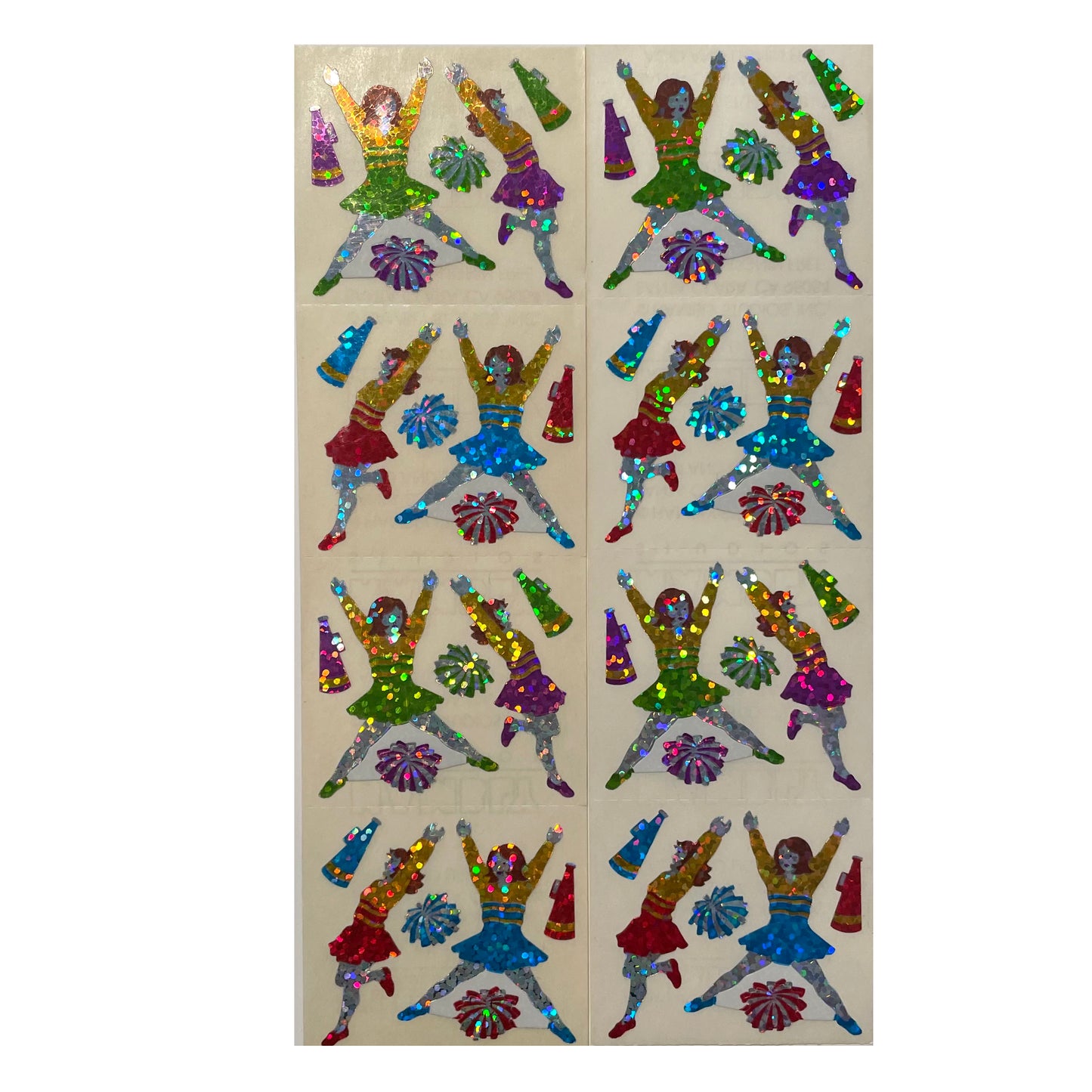HAMBLY: Cheerleader glitter stickers