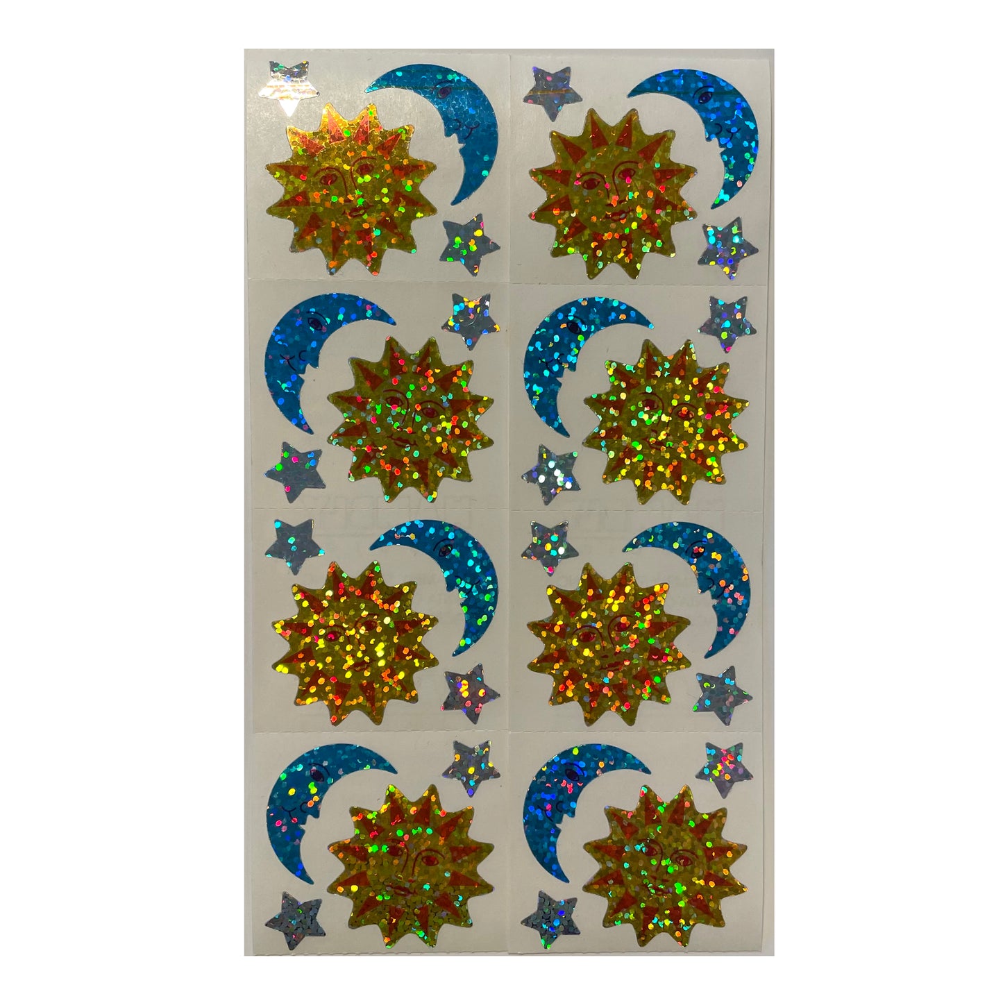 HAMBLY: Sun,Moon and Stars glitter stickers