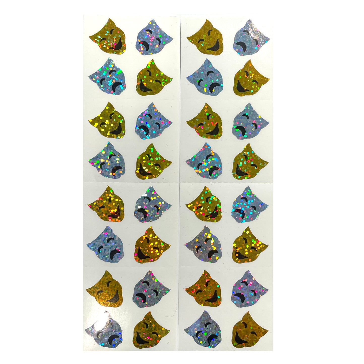 HAMBLY: Drama Mask glitter stickers