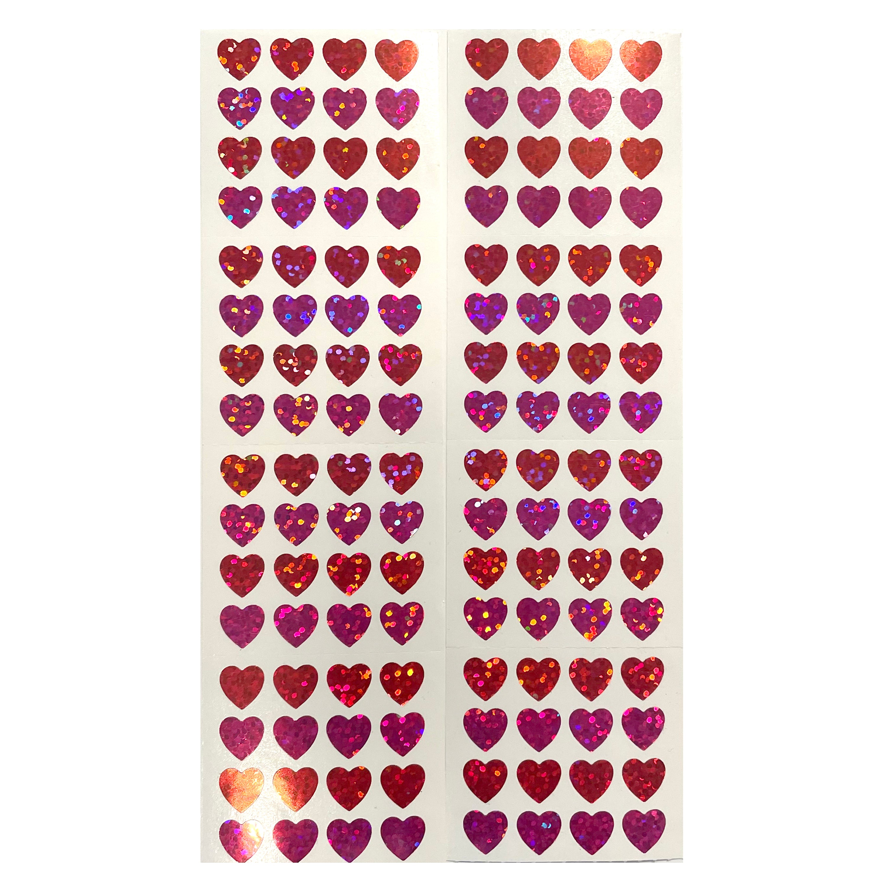 HAMBLY: Micro Pink and Red Hearts glitter stickers – Sticker Stash