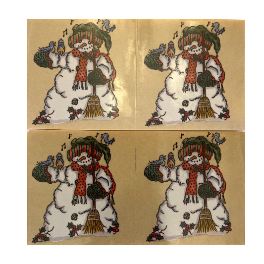 Large SNOWMAN Stickers