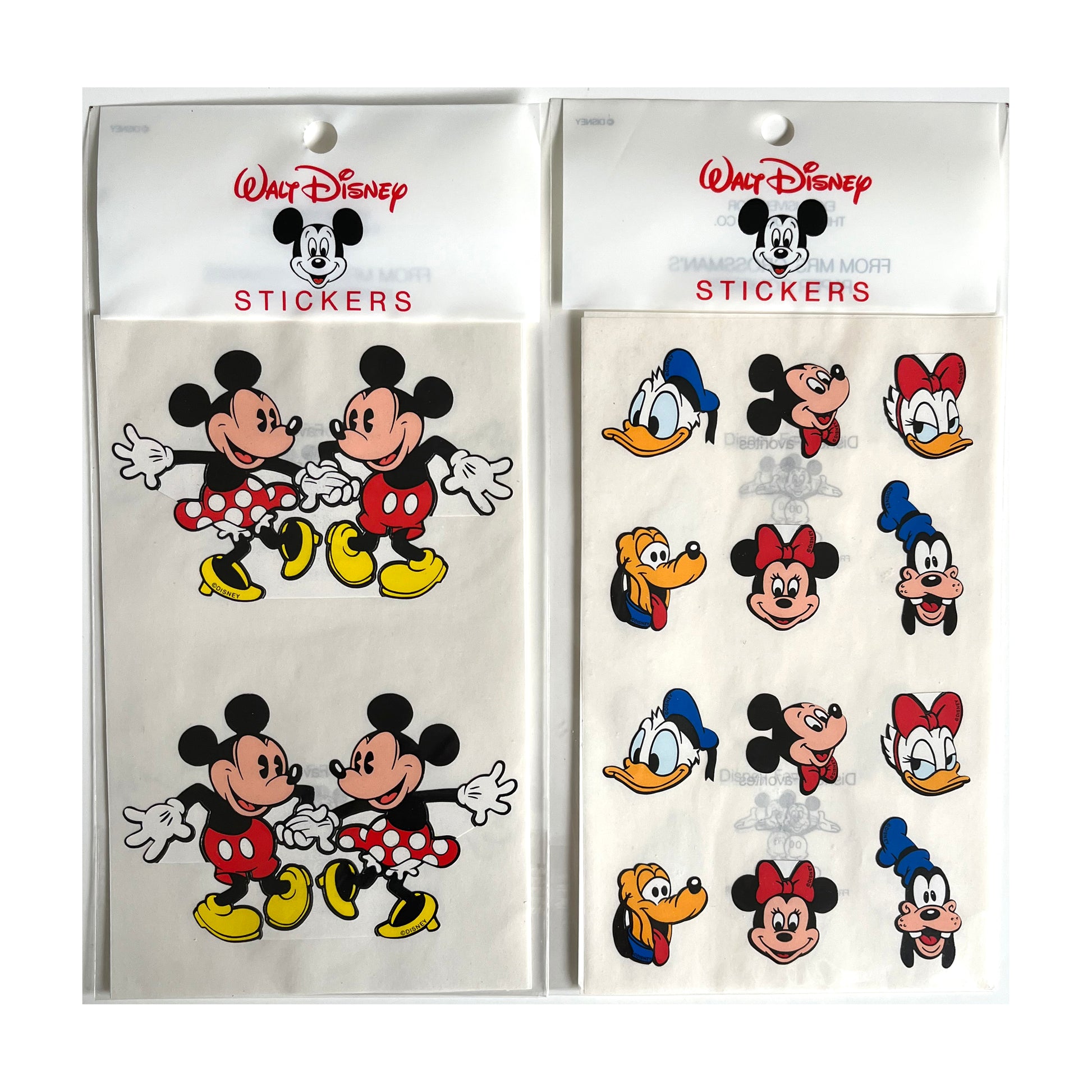 Disney Stickers - 2 pcs 4 x 6 1/2 NEW!