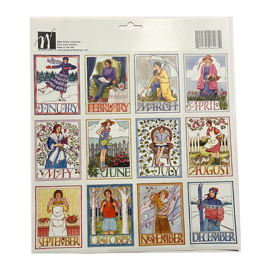Wordsworth Calendar Stickers - XL - 5 pcs or 50 pcs