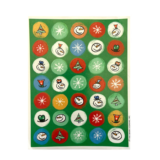 Hallmark: Christmas Green Dots Stickers