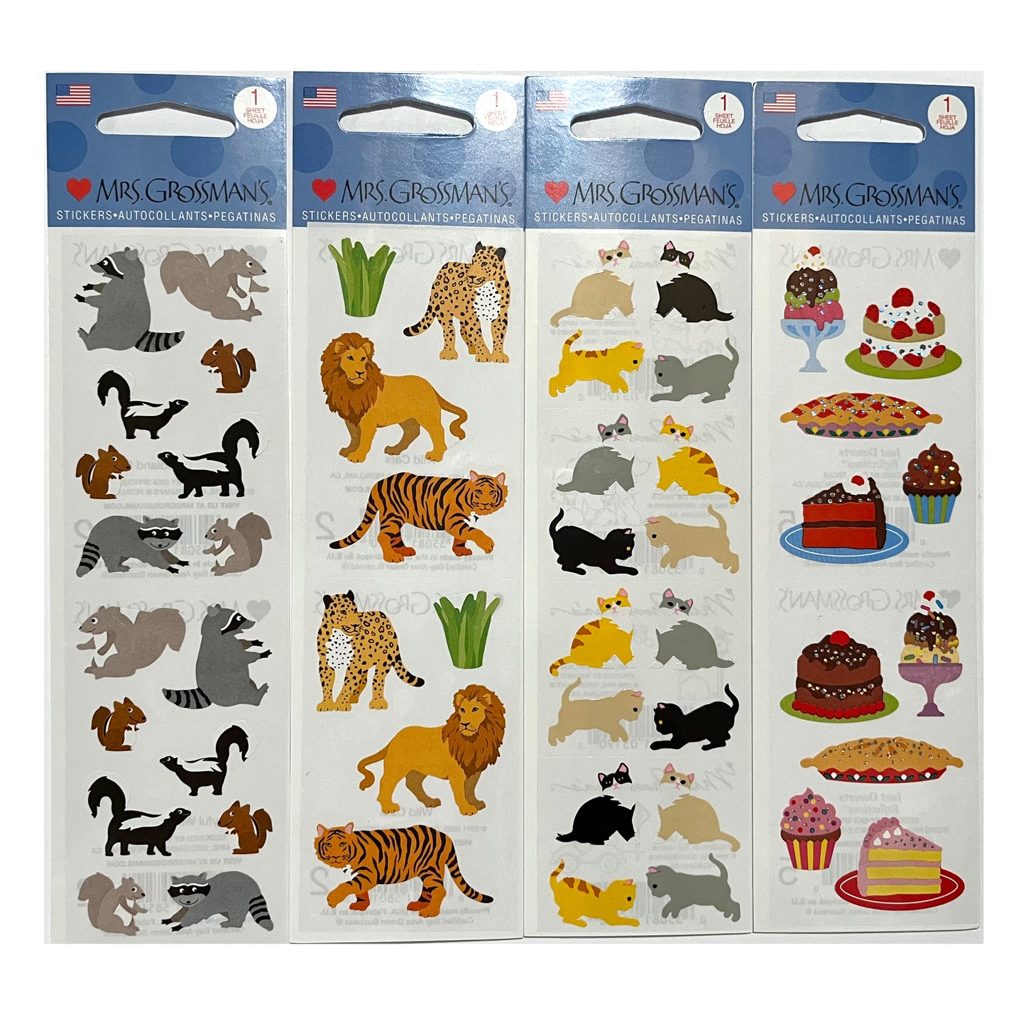 Mrs. Grossman's Animal Party Sticker Strips - New in Package