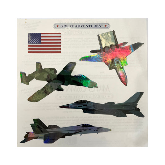 Mrs. Grossman's Great Adventure Metallic Military Planes Stickers
