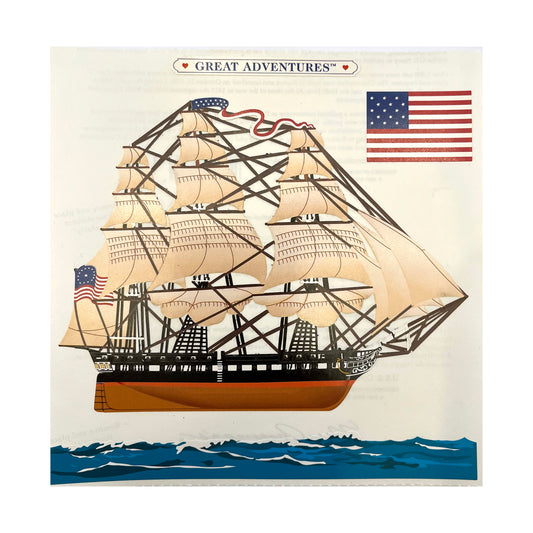 Mrs. Grossman's Great Adventure Sailing Ship Sticker
