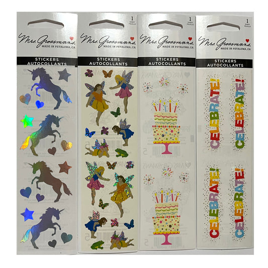 Mrs. Grossman's Magical Celebration Sticker Strips - New in Package