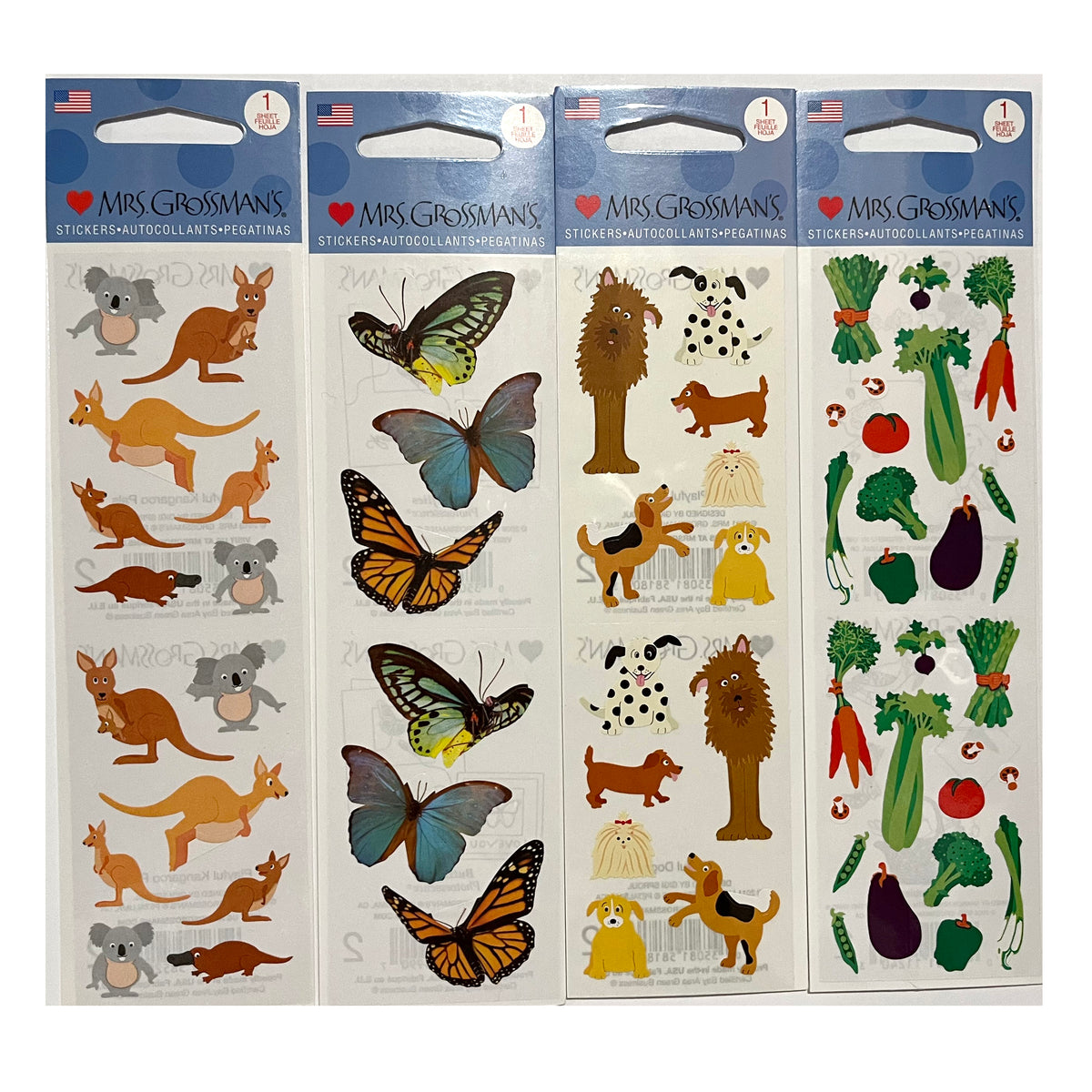 Outback Action Figure Sticker Mrs. Grossman's Outback Sticker Strips - New in Package – Sticker Stash ...