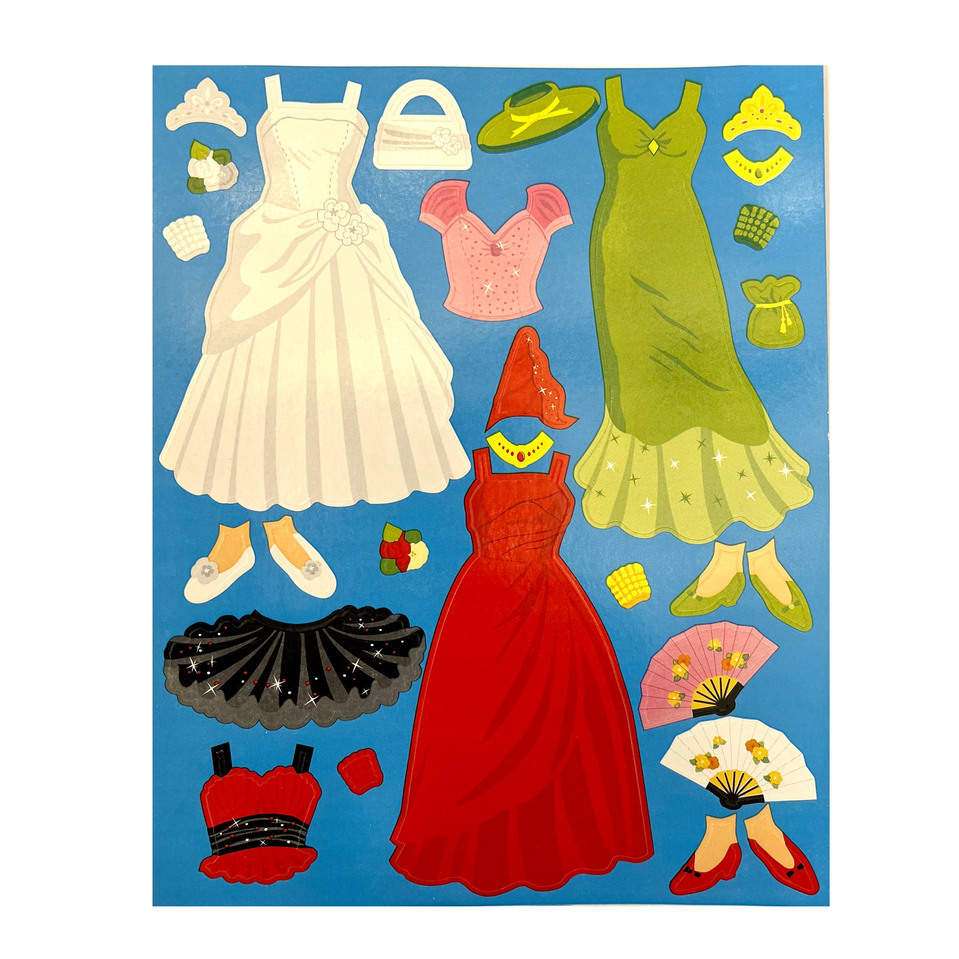 Mrs. Grossman's Paper Doll Stickers : Dresses Sticker Stash Outlet Mrs. Grossman's Paper Doll Stickers : Dresses Sticker Stash Outlet