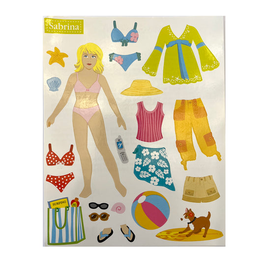 Mrs. Grossman's Paper Doll Stickers : Sabrina Beach