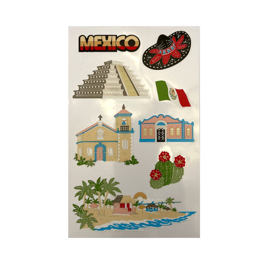 Mexico Travel Sticker Sheet