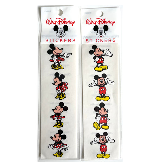 Disney Strip Stickers - Mickey and Minnie- NIP