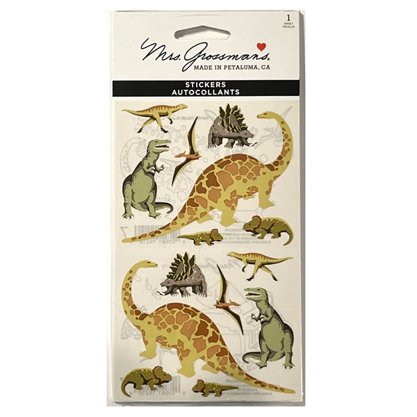 Mrs Grossman's Dinosaur Stickers *NEW in Package*