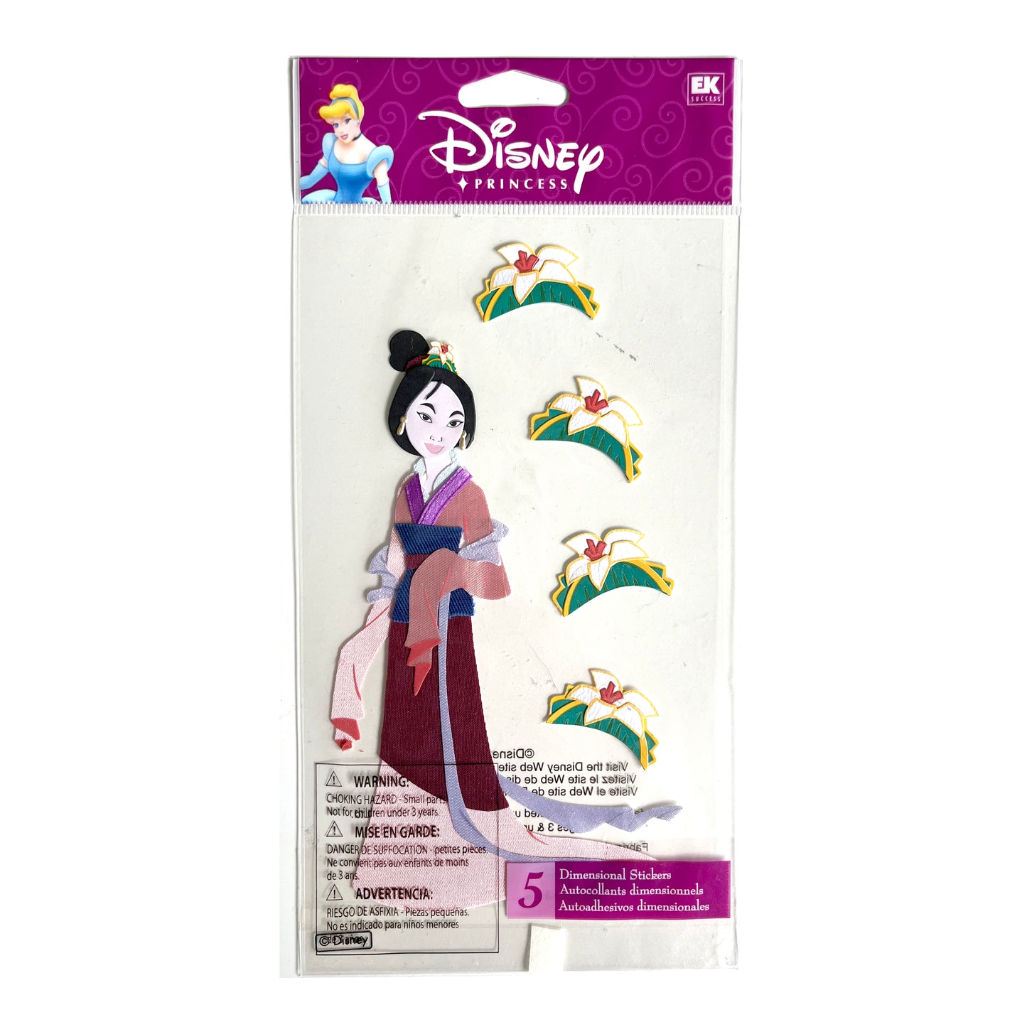 Disney Mulan 3D Fabric Sticker