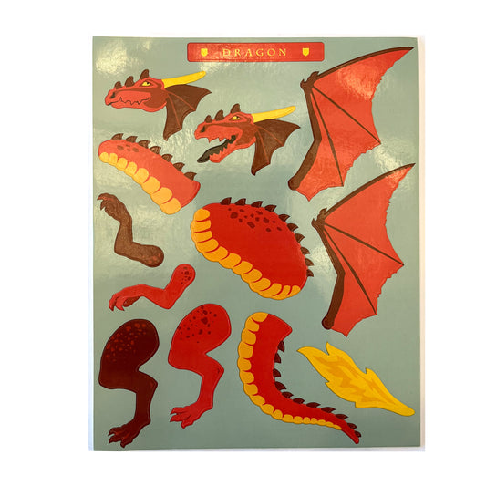 Mrs. Grossman's: Build a Dragon Sticker Sheet