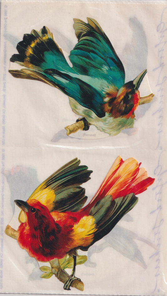 GIFTED LINE: Detailed Victorian Scrap Birds