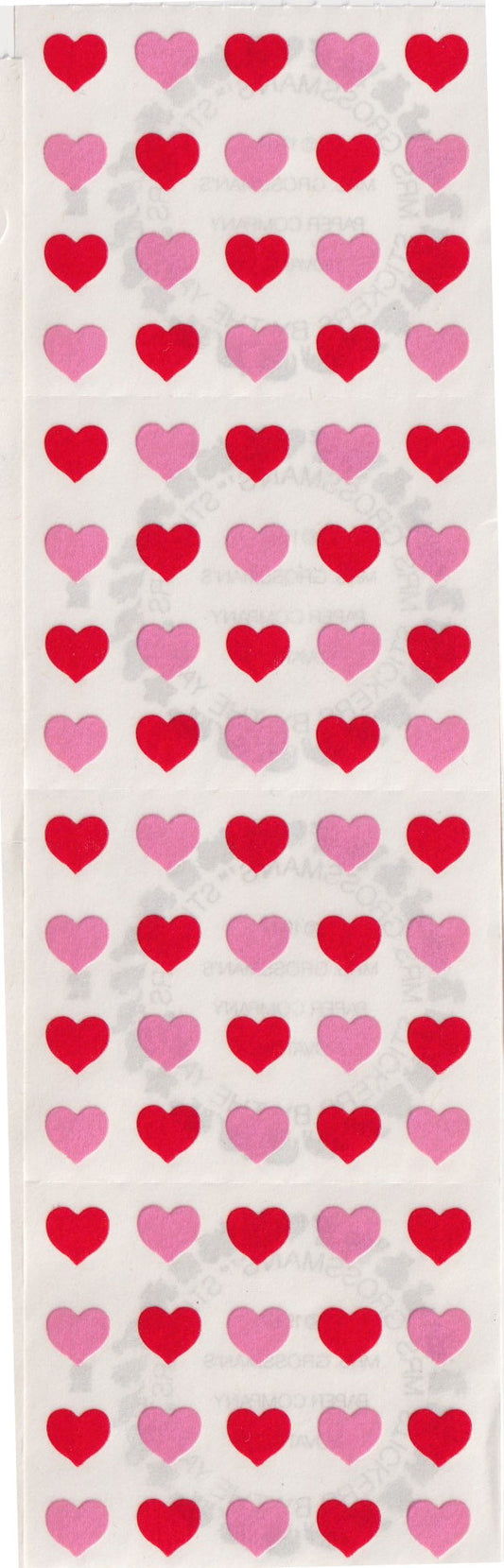 Mrs. Grossman's Mini Micro Red and Pink hearts