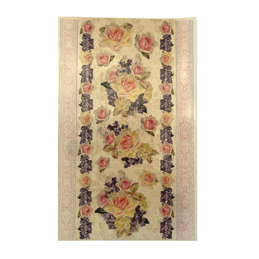 GIFTED LINE: Ivory Rose and Lilac Strip Stickers