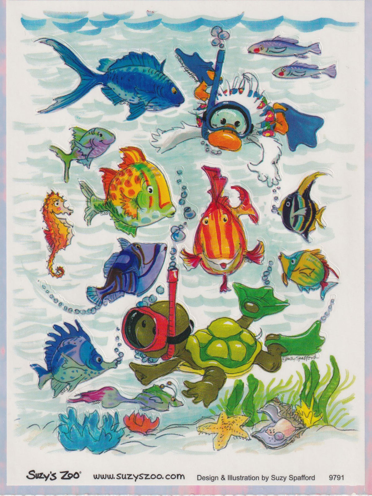 Suzy's Zoo Irridescent Underwater Sea