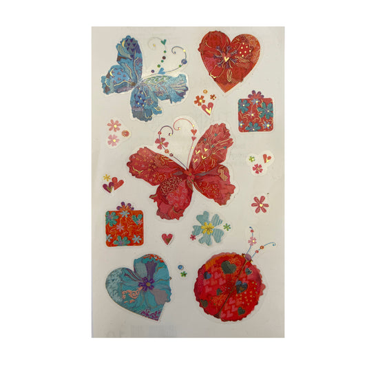 Mrs. Grossman's: Turnowsky Butterfly and Hearts Stickers