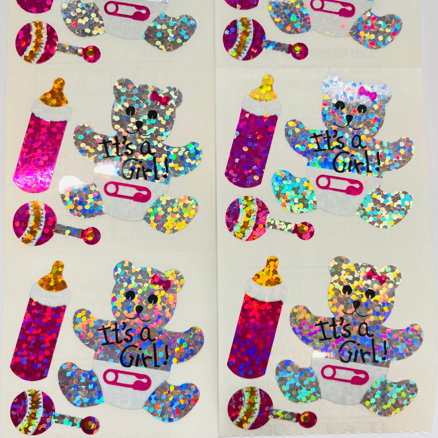 HAMBLY: It's a girl! glitter stickers