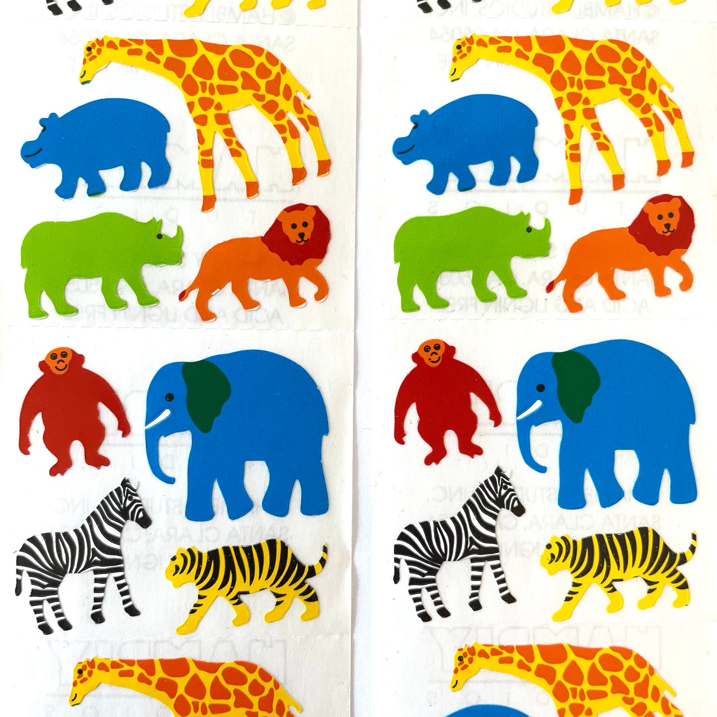 HAMBLY: Paper Zoo Animals stickers