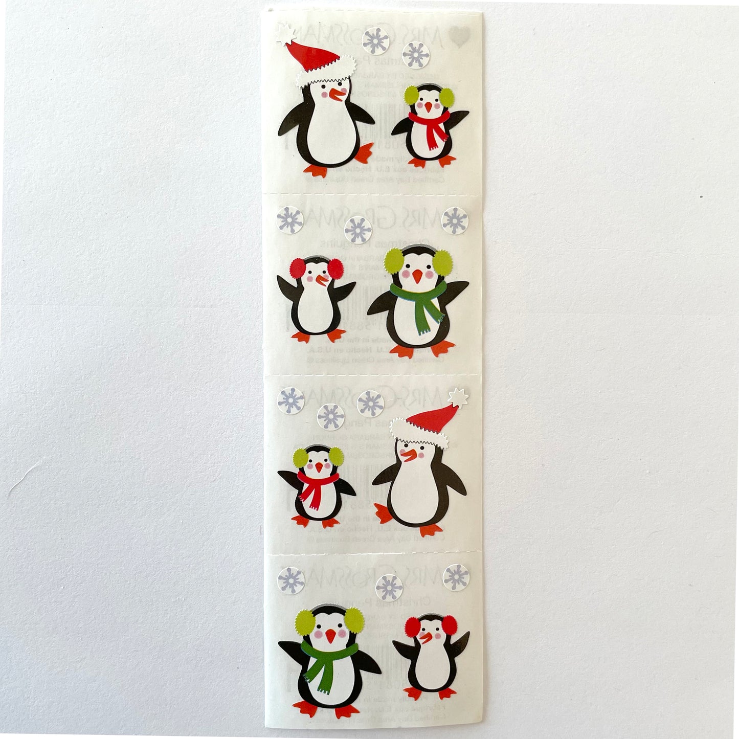 Mrs. Grossman's: Christmas Penguins Stickers