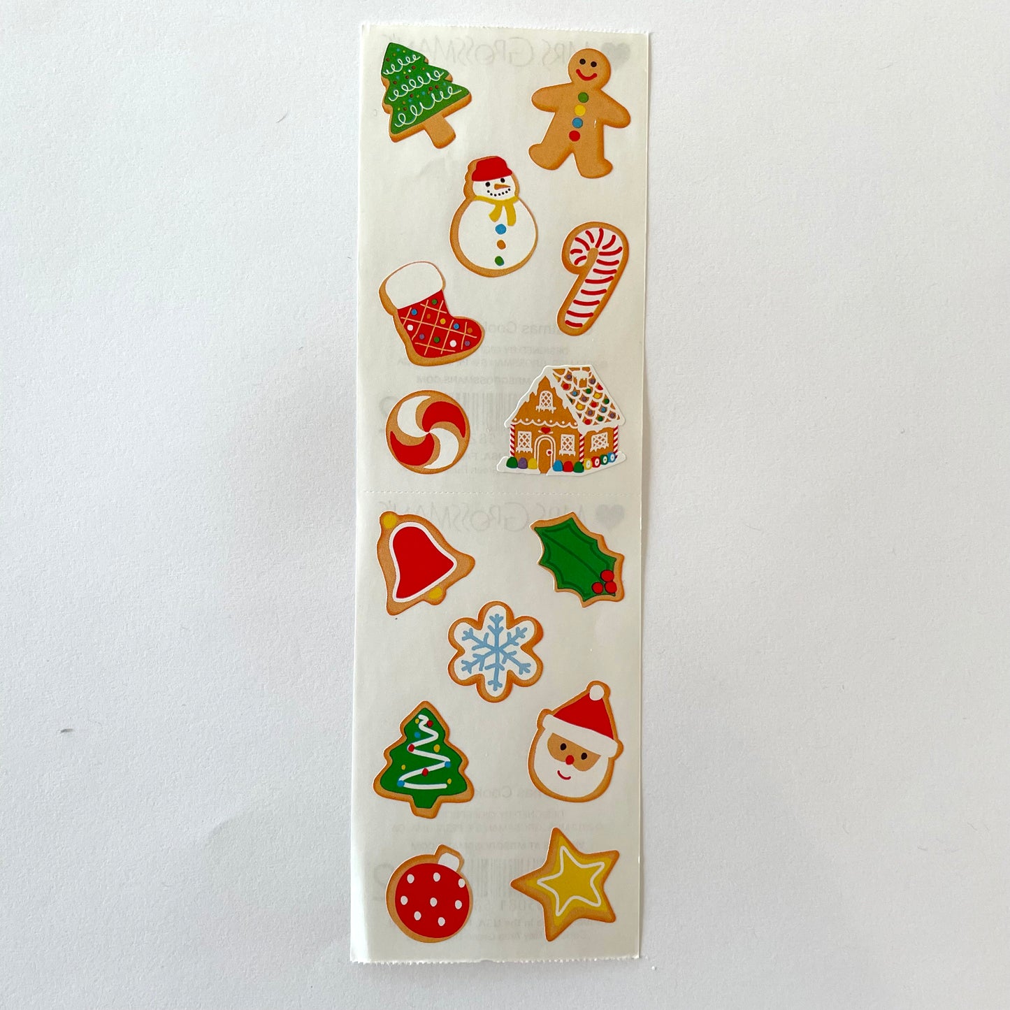 Mrs. Grossman's: Christmas Cookies, small Stickers