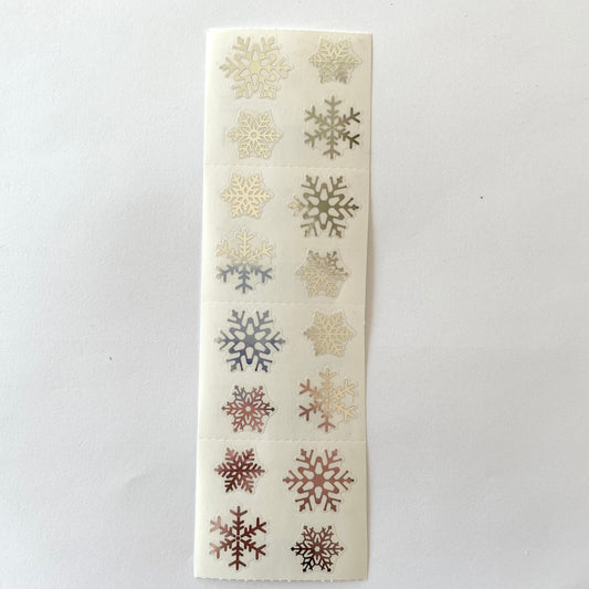 Mrs. Grossman's: Silver Snowflake Stickers