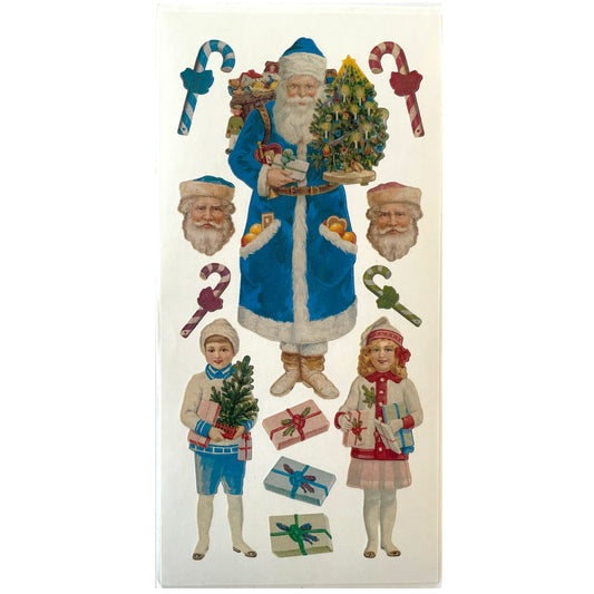 $5 DEAL - 5 Sheets Scratch N Sniff Peppermint Santa