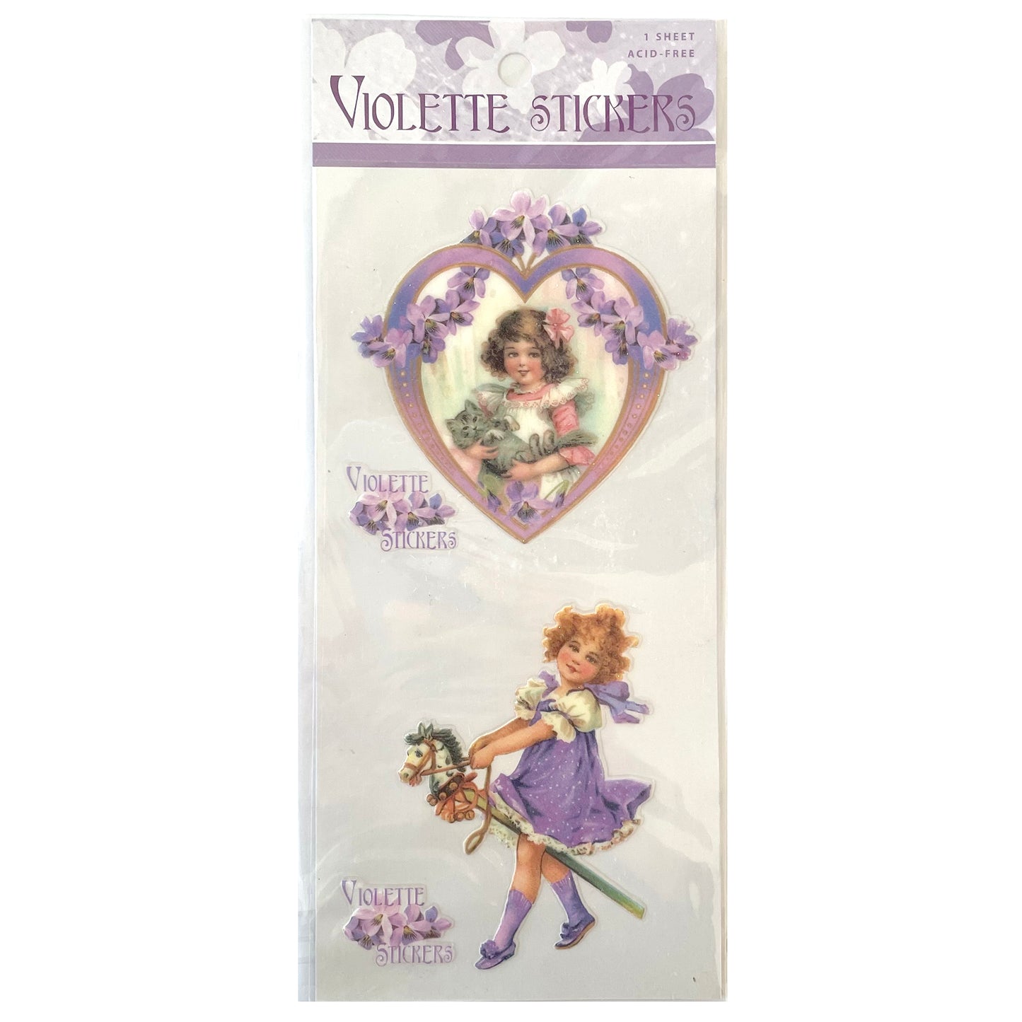 Violette: GEMS Large Purple Stickers