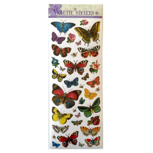 Violette: Jumbo Sheet Butterfly Stickers