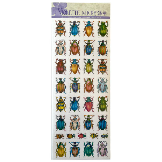 Violette: Jumbo Sheet Beetle Stickers