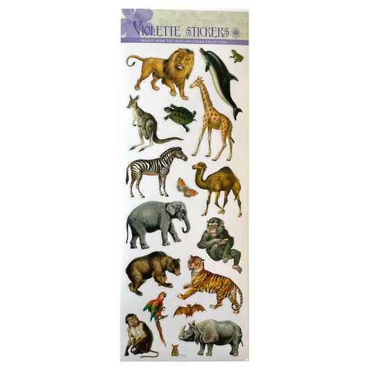 Violette: Jumbo Sheet Zoo Animal Stickers