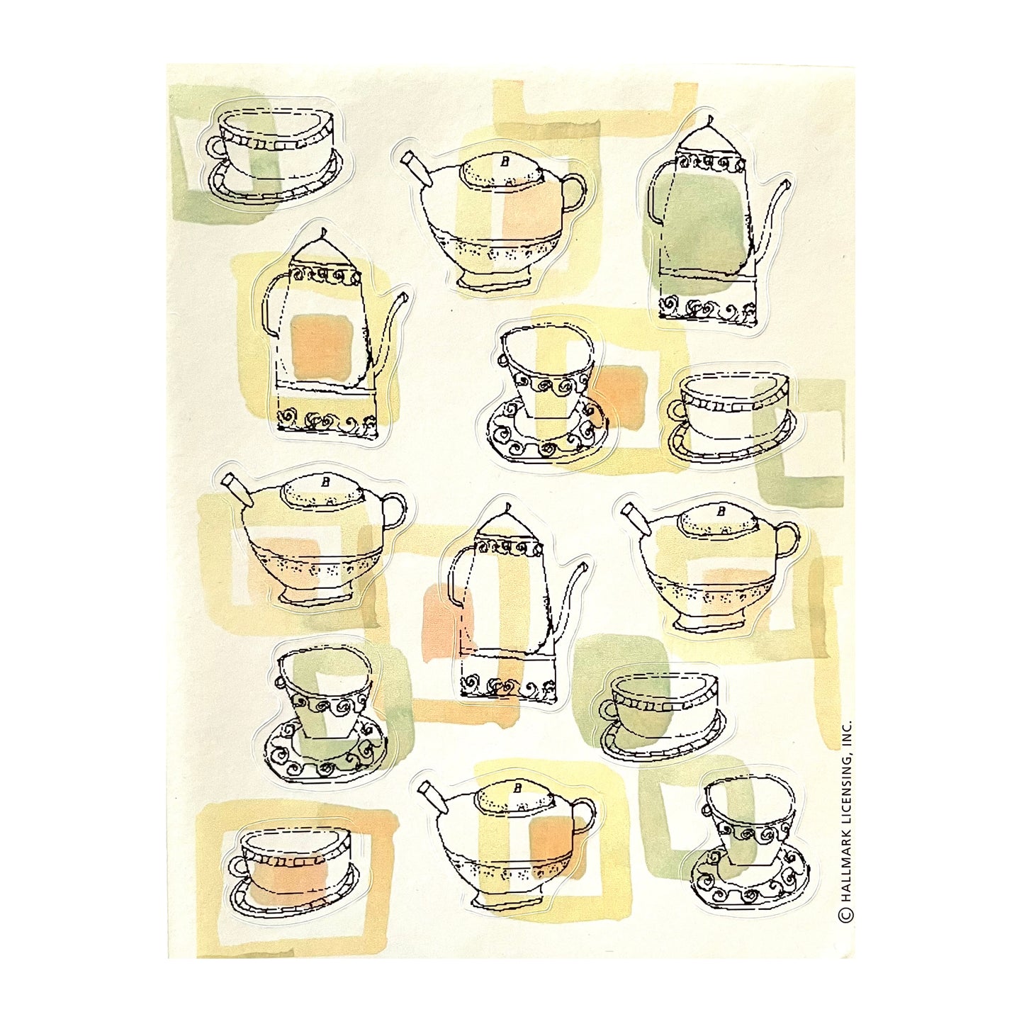 HALLMARK: Teapots Stickers