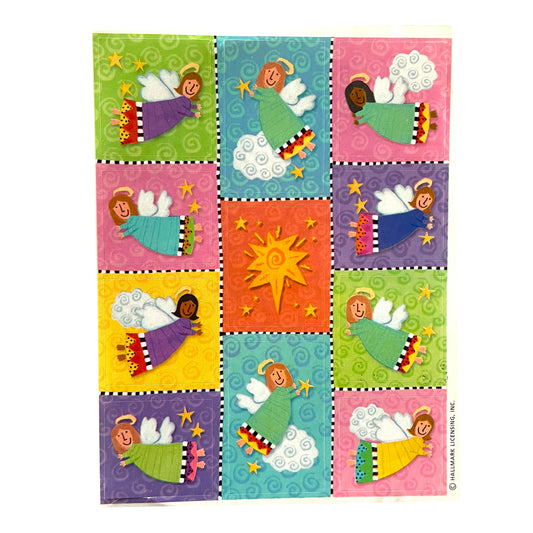 HALLMARK: Whimsical Angel Squares Stickers