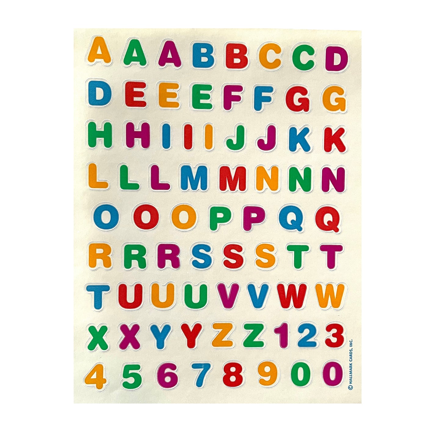 HALLMARK: Alphabet Stickers