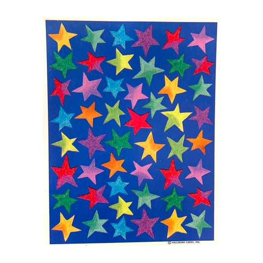 HALLMARK: Bright Stars on Blue Stickers